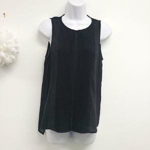 Madewell Sea Guaze Pleated Front Tank Top Size Small